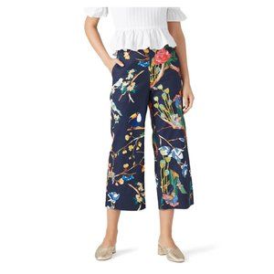 TANYA TAYLOR Linen Pattern Pants